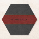 Search for leather coasters Black