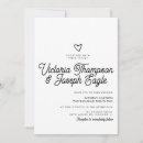 Search for swirly wedding invitations Black and white