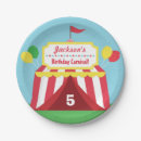 Search for carnival party plates Circus