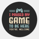 Search for pause stickers Gamer