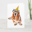 Search for basset hound dog birthday cards Humour