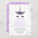 Search for silver unicorn invitations Watercolor