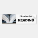 Search for reading bumper stickers Bookworm
