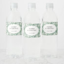 Search for wedding water bottle labels Leaves