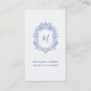 Search for ornament business cards Blue