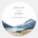 Search for mountain wedding stickers Elegant