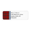 Search for scottish plaid return address labels Tartan