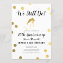 Search for marriage anniversary invitations Gold foil