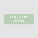 Search for green name tags Employee