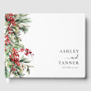 Search for christmas guest books Red and green