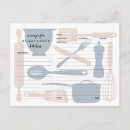 Search for kitchen recipes postcards Bridal shower