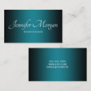 Search for black and teal business cards Elegant