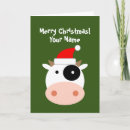 Search for cartoon cow christmas cards Animal
