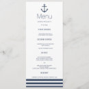 Search for nautical wedding menus Striped
