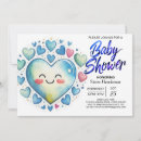Search for heart baby boy shower invitations Boho