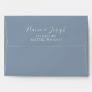 Search for unique wedding envelopes Dusty blue