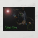 Search for black cat thank you postcards Cats