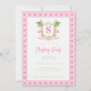 Search for pink seasonal invitations Palm tree