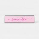 Search for pink name plates Girly