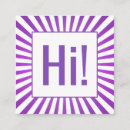 Search for hello greeting business cards Friendly