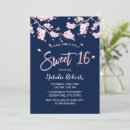Search for cherry blossom sweet 16 invitations Floral