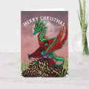 Search for dragon christmas cards Holly