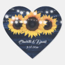 Search for rustic sunflowers wedding stickers Navy blue