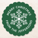 Search for dark green coasters Festive