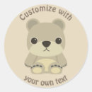 Search for cute cartoon teddy bear stickers For kids
