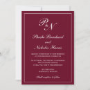 Search for burgundy border invitations Elegant