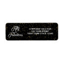 Search for gold 50th return address labels Typography