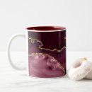 Search for burgundy and gold mugs Red