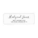 Search for handwritten wedding return address labels Simple