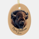Search for bison christmas tree decorations Animal