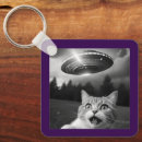 Search for quirky square key rings Cat lover