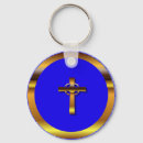 Search for gold cross key rings Blue