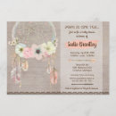 Search for dreamcatcher baby shower invitations Feathers