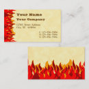 Search for flame business cards Bbq