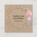 Search for wreath business cards Makeup artist