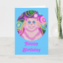 Search for blue cat birthday cards Kitty