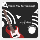 Search for rock star birthday party stickers Music