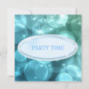 Search for aqua blue square invitations White