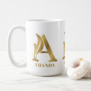 Search for gold letter mugs Modern
