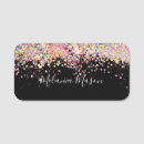 Search for glitter name tags Cosmetologist