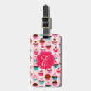 Search for cupcakes luggage tags Girly