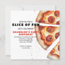 Search for pizza party slice invitations Pepperoni