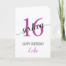 Search for daughter 16th birthday cards Sweet 16
