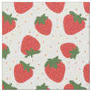 Search for red strawberries fabric Pattern