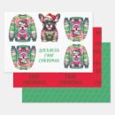 Search for bulldog christmas wrapping paper Pets
