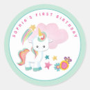 Search for unicorn birthday party stickers For kids